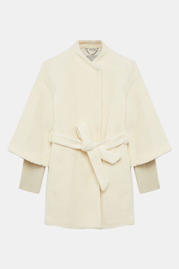 Cream Wool Women's Coat