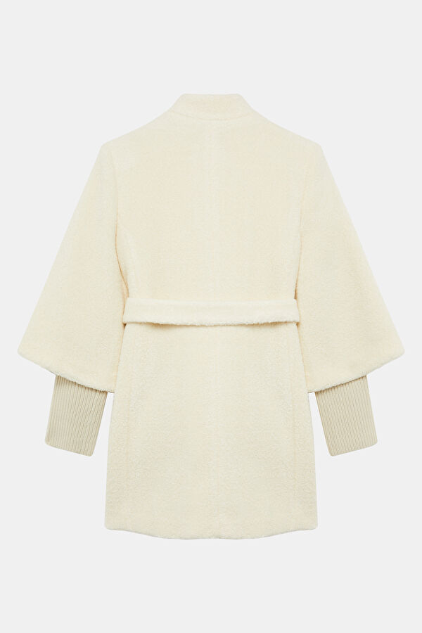 Cream Wool Women's Coat 2