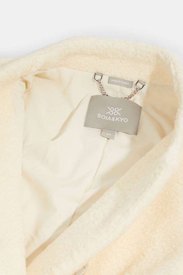 Cream Wool Women's Coat 3