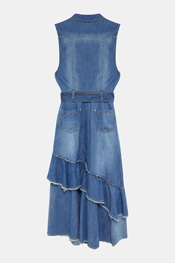 Blue Midi Women's Dress 2