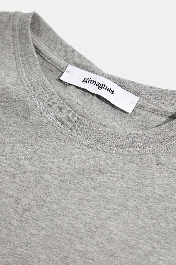 Grey Melange Mini Women's Dress 3