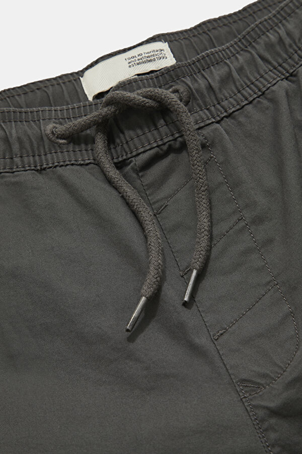 Dark Grey Straight Leg Men's Trousers 3