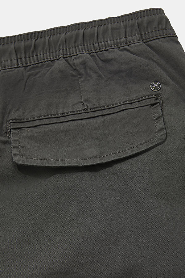 Dark Grey Straight Leg Men's Trousers 4