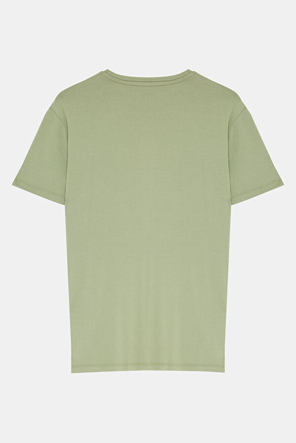 Green Crew Neck T-Shirt 2