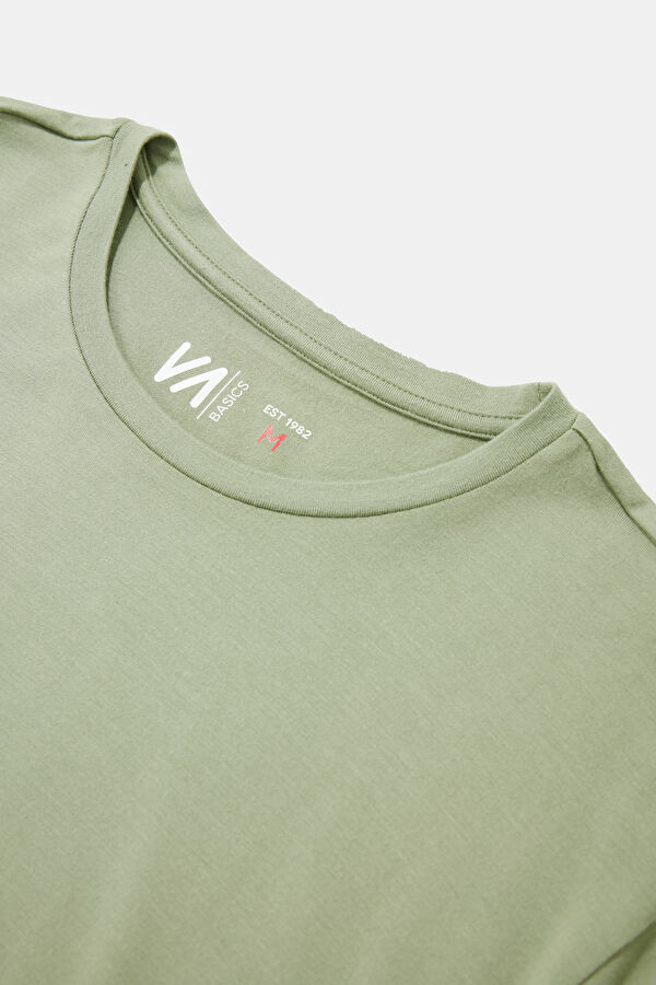 Green Crew Neck T-Shirt 3