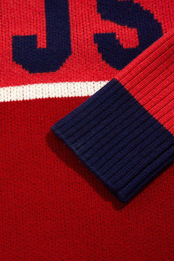 Red Wool Women's Sweater 5