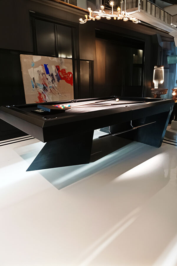 Bilardo Masası Seti Ahşap Ayaklı Siyah 3