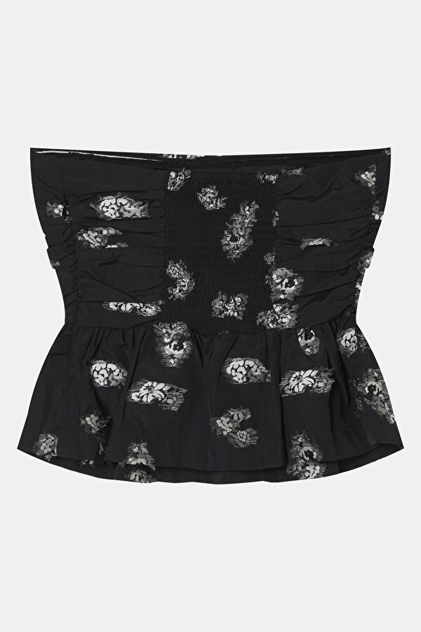 Marie Black Patterned Women's Blouse 4
