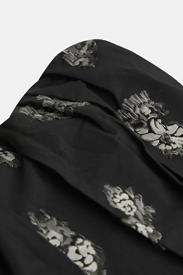 Marie Black Patterned Women's Blouse 5