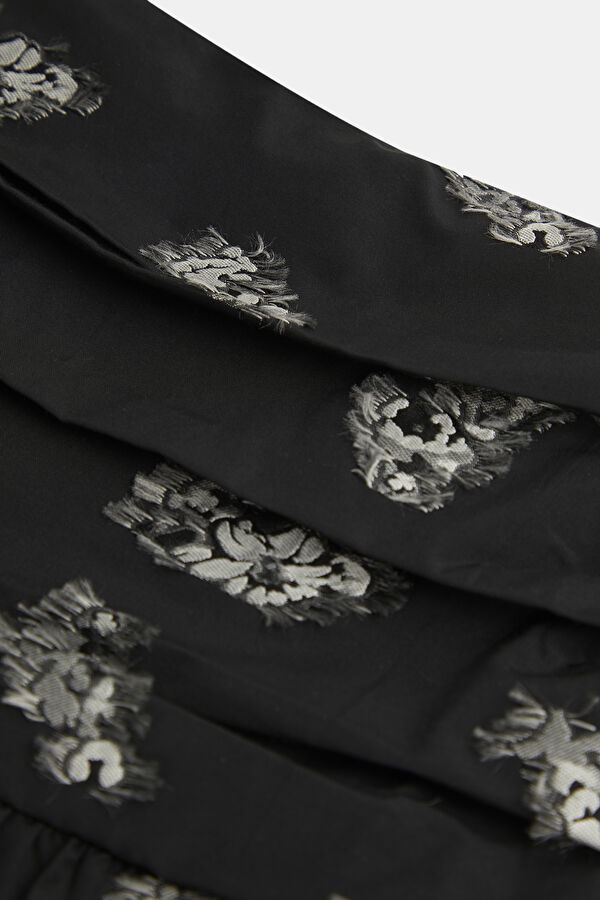 Marie Black Patterned Women's Blouse 6