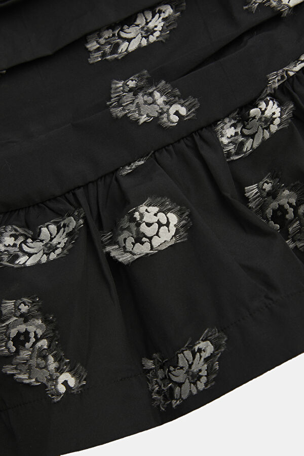 Marie Black Patterned Women's Blouse 7
