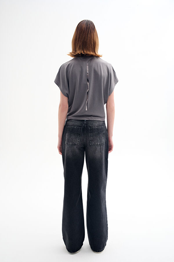 Black Straight Leg Women's Trousers 2