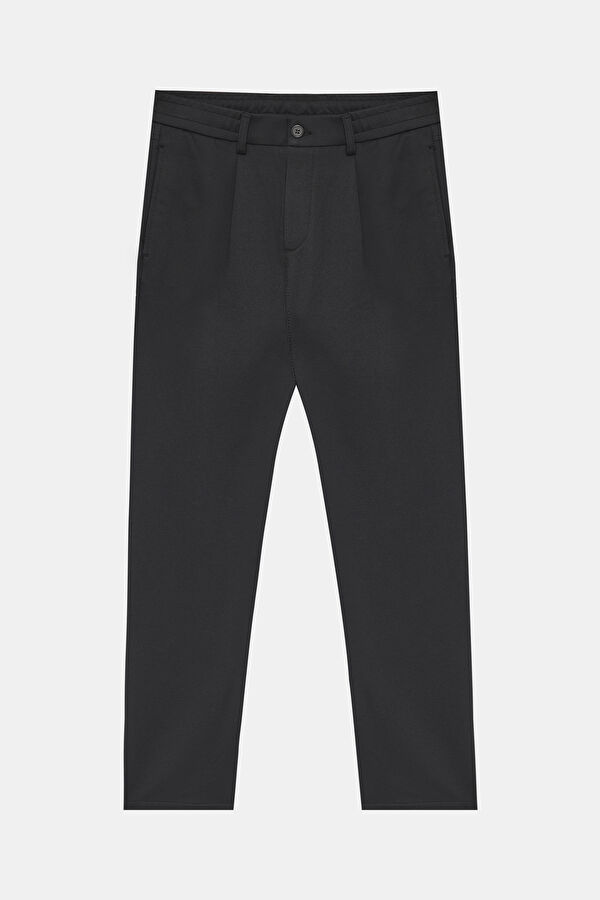 Black Straight Leg Men's Trousers 3