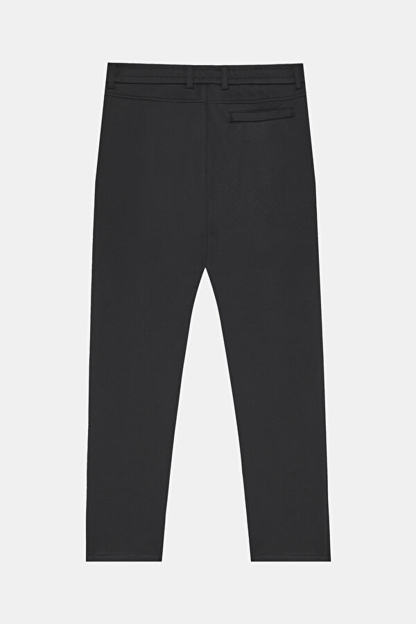 Black Straight Leg Men's Trousers 4
