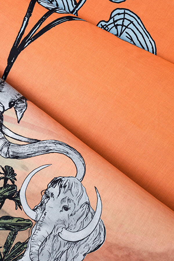 Turuncu Desenli Pareo 5