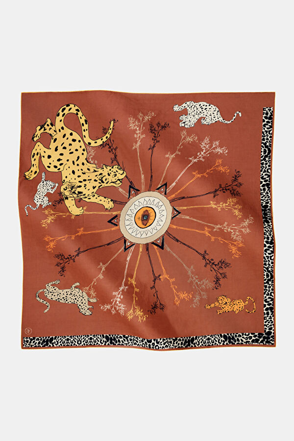 Brown Patterned Pareo 4