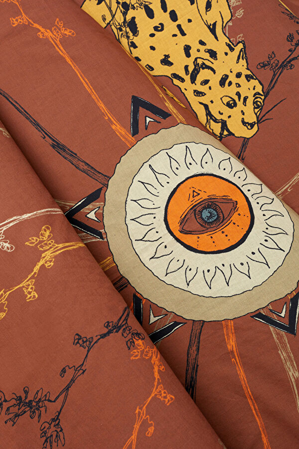 Brown Patterned Pareo 5