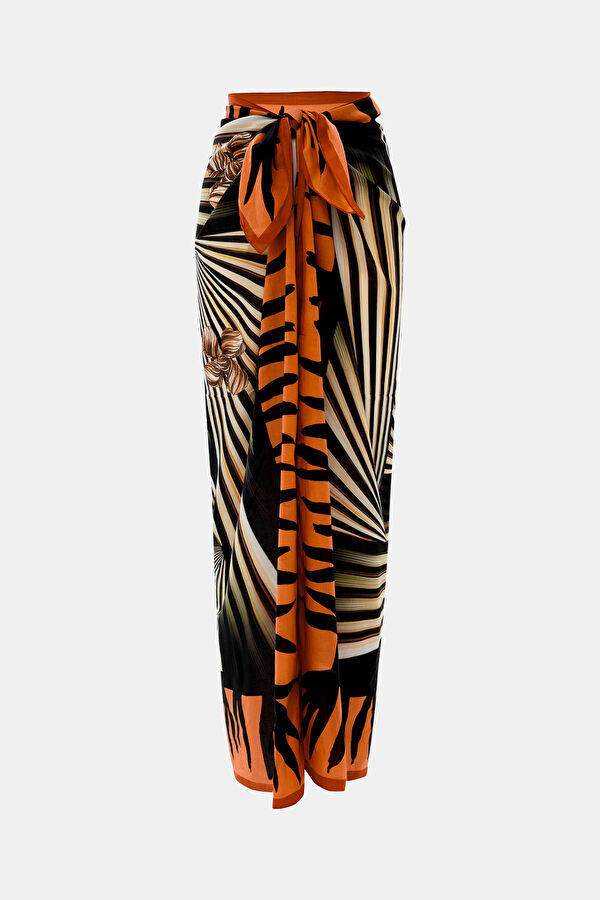 Black Patterned Pareo 2