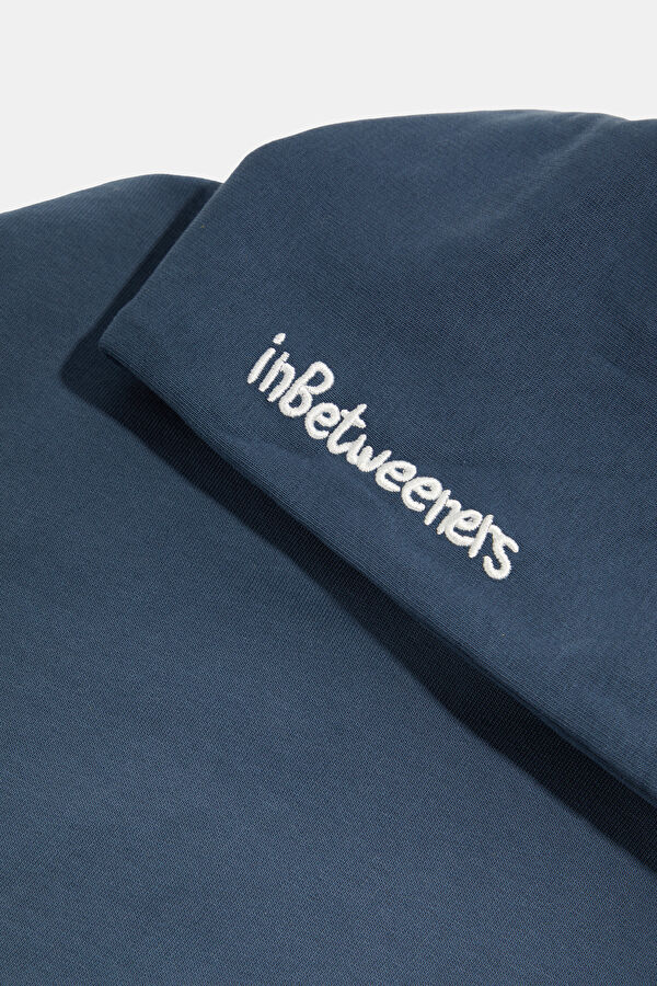 Lacivert Relax Kalıp Kapüşonlu Erkek Sweatshirt 3