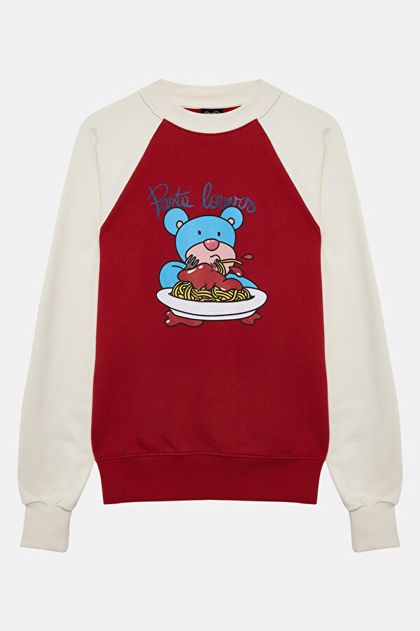 Red Relax Fit Men's Sweatshirt