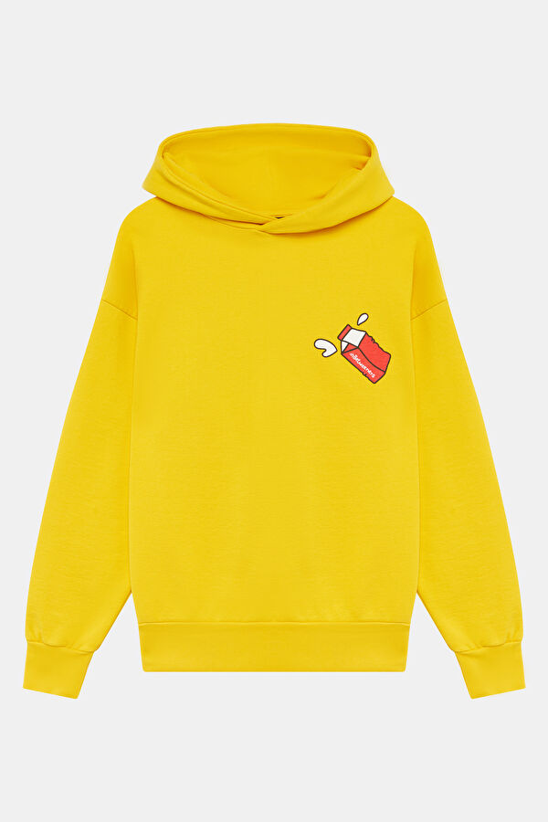 Gri Relax Kalıp Erkek Sweatshirt