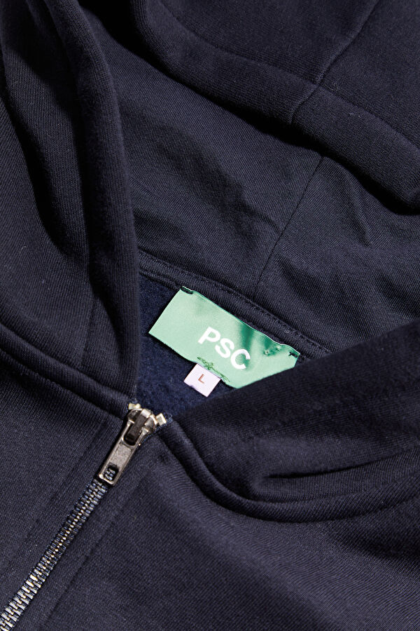 Lacivert Kapuşonlu Erkek Sweatshirt 3