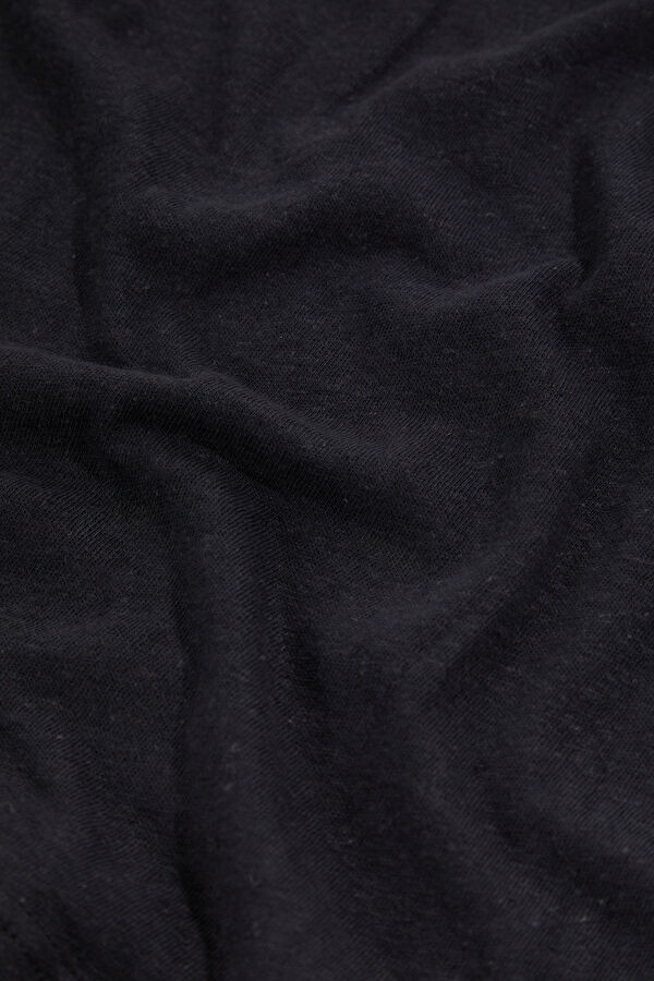 Anthracite Crew Neck Embroidered Men's T-Shirt 4