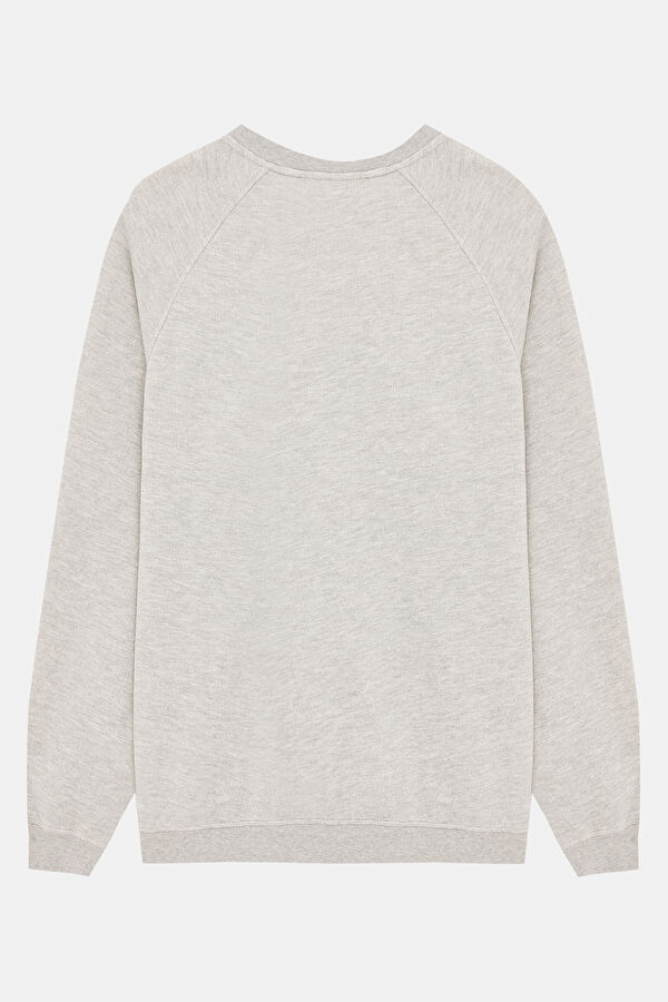 Gri Bisiklet Yaka Sweatshirt 2