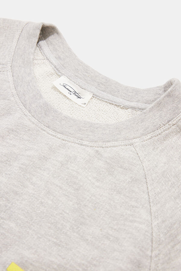 Gri Bisiklet Yaka Sweatshirt 3