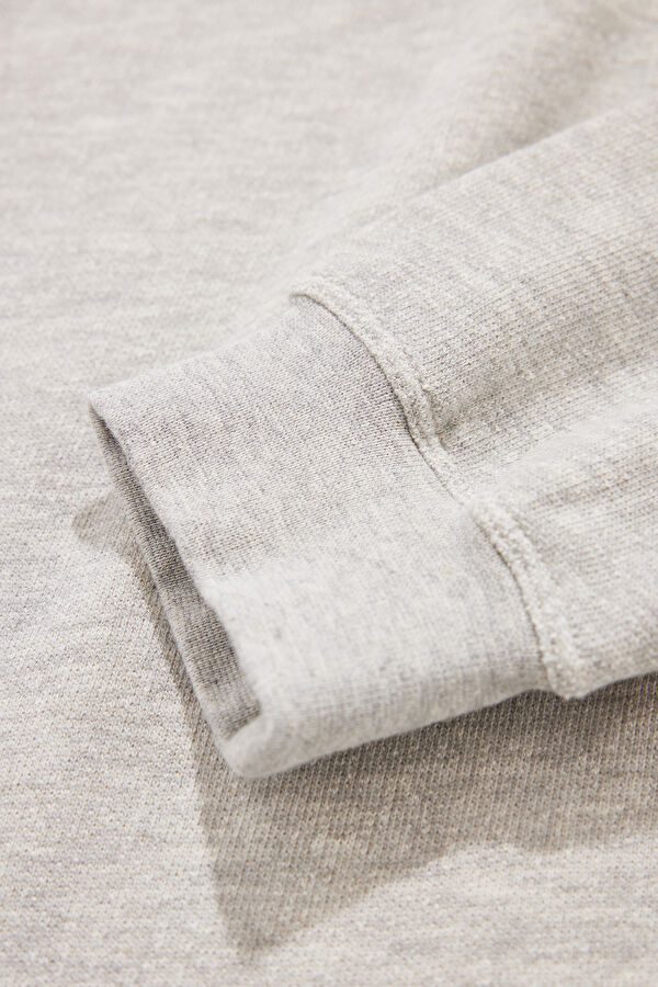 Gri Bisiklet Yaka Sweatshirt 5