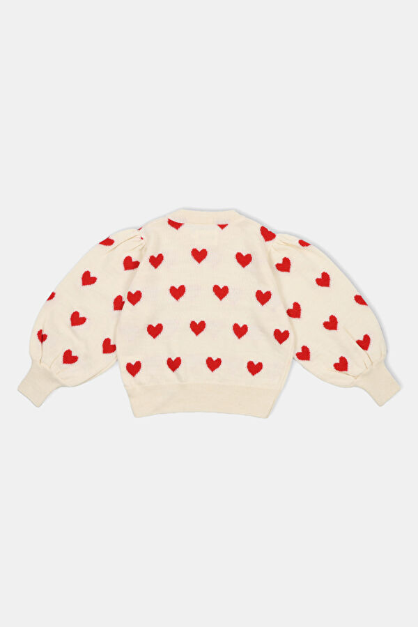 Fuji Cream Patterned Wool Sweater 2