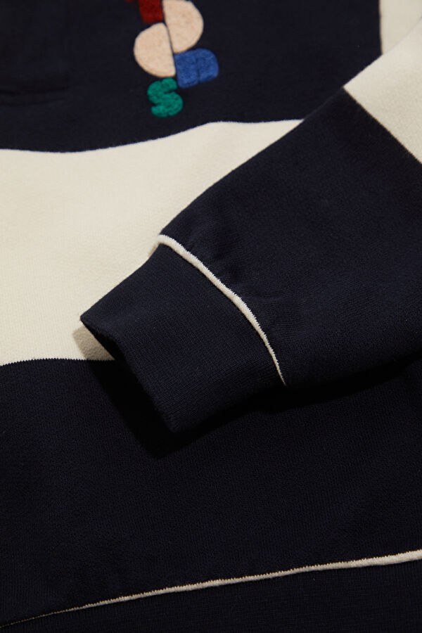Nilo Polo Navy Patterned Kids Sweatshirt 4