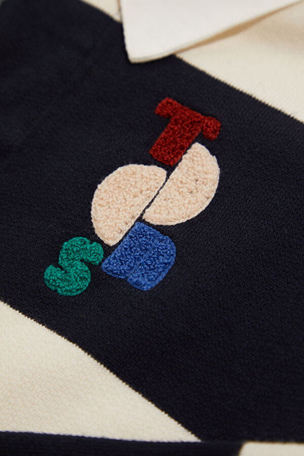 Nilo Polo Navy Patterned Kids Sweatshirt 5
