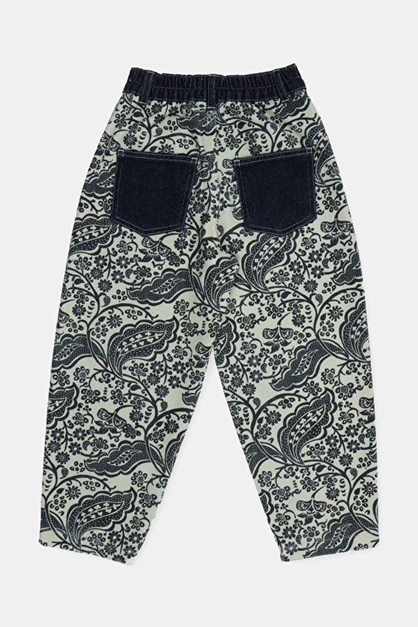 Jaipur Turquoise Wide Leg Kids Pants 2