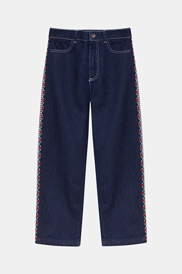 Sena Navy Straight Leg Kids Pants