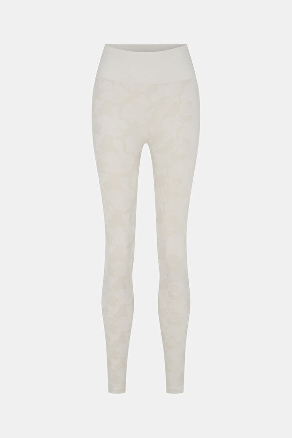 Women's Leggings in Camo Beige Pattern