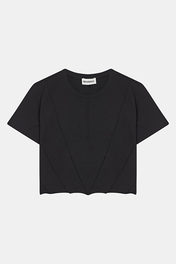 Black Crew Neck Women's T-Shirt