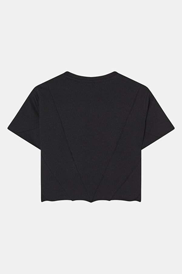 Black Crew Neck Women's T-Shirt 2