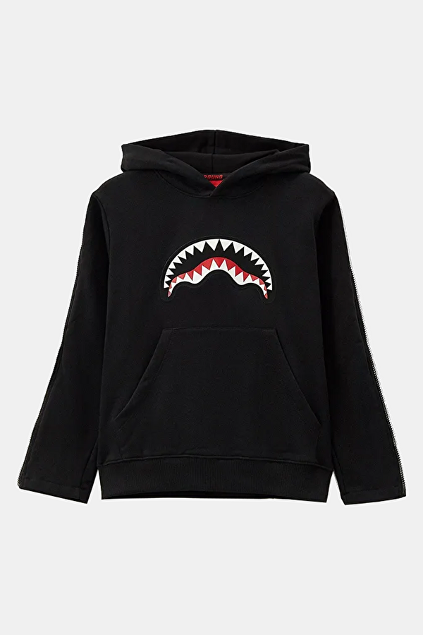 Black Hooded Sweatshirt
