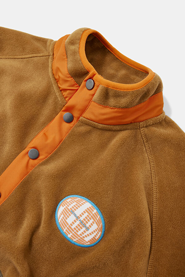 Camel Dik Yaka Erkek Sweatshirt 3