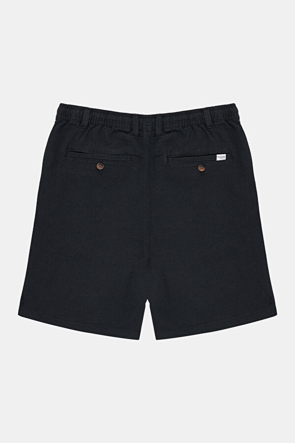 Black Linen Shorts 2