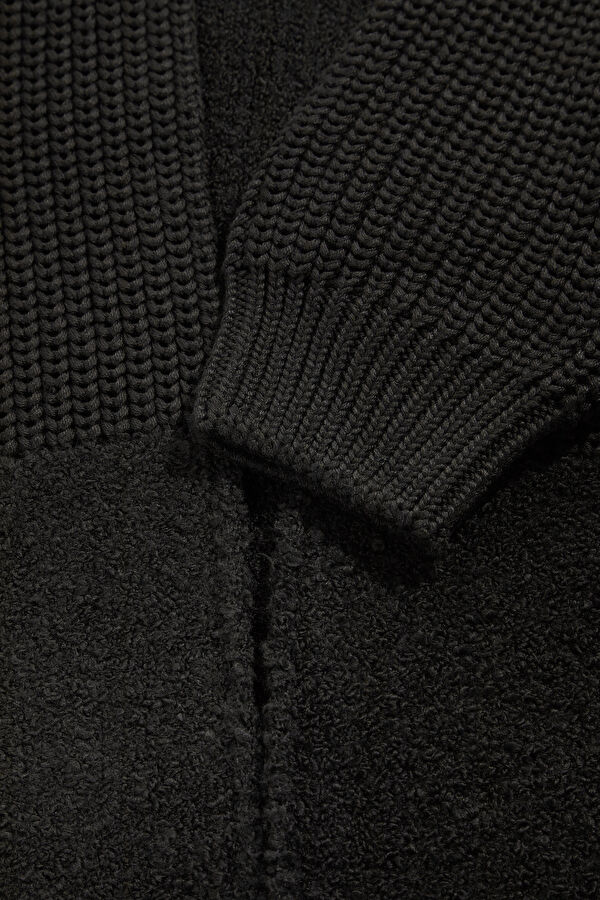 Black Knitted Men's Cardigan 4