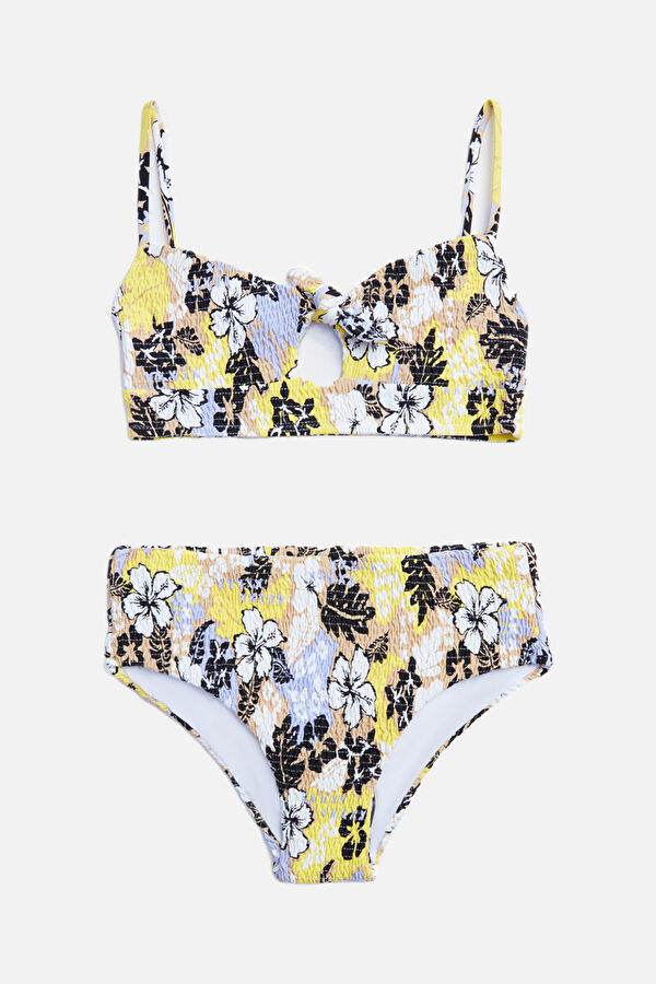 Sarı Desenli Bikini