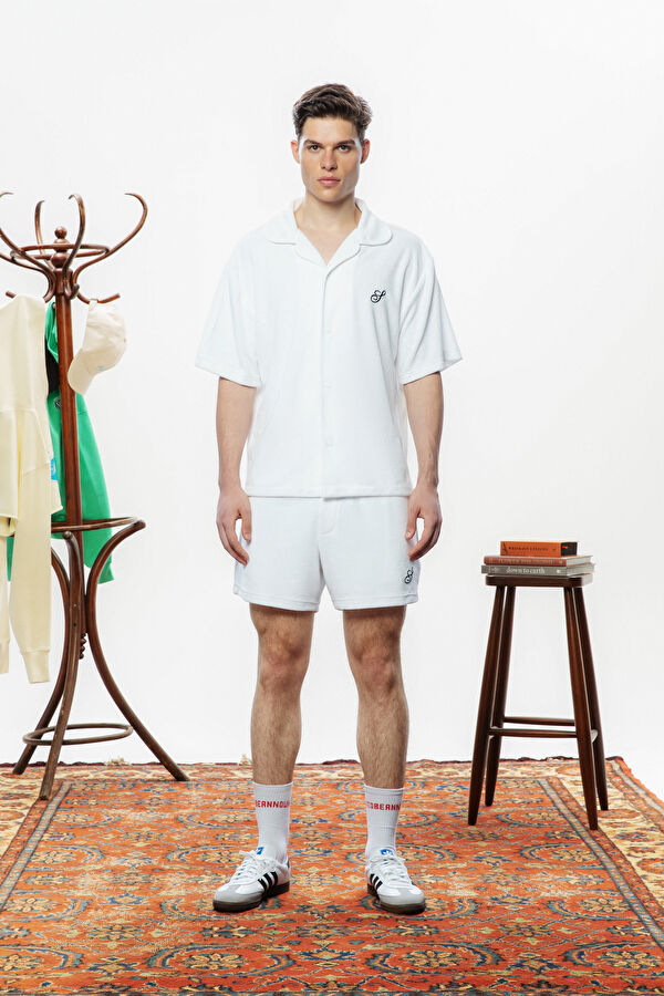S Logo Terry Men's Shorts 2