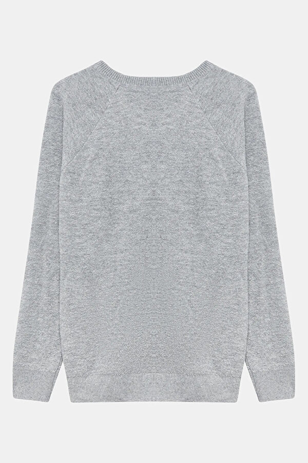 Grey Wool Men's Sweater 2