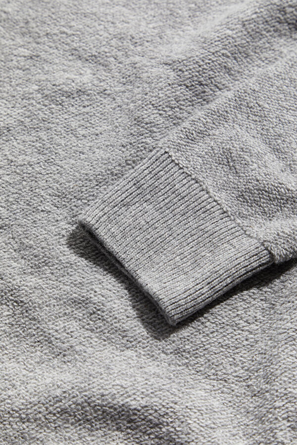 Grey Wool Men's Sweater 5