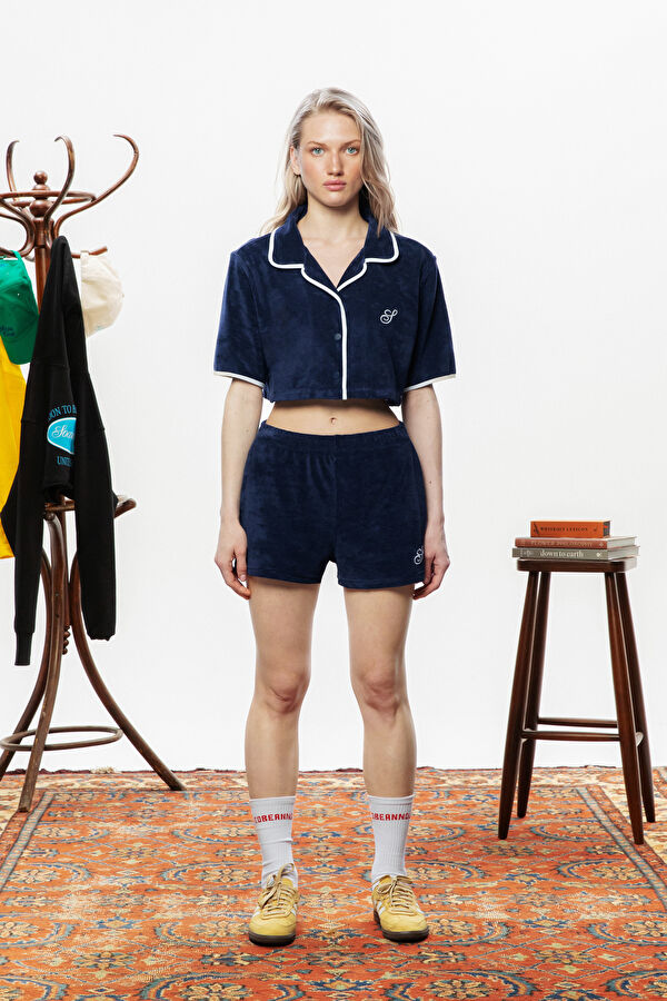 S Logo Crop Terry Bowling Women's Shirt 2