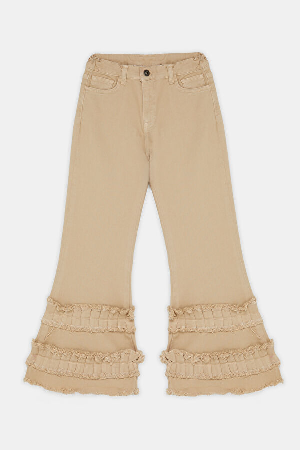 Beige Kids' Pants