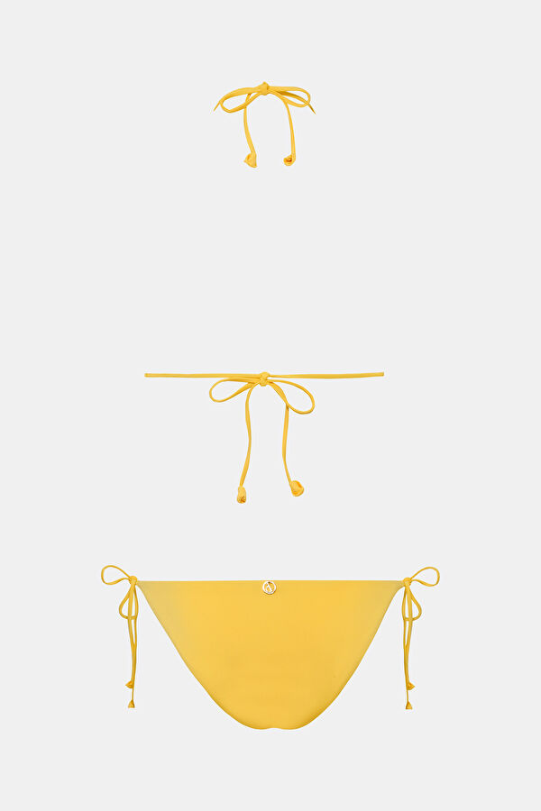 Flowery Açık Sarı Desenli Bikini 2