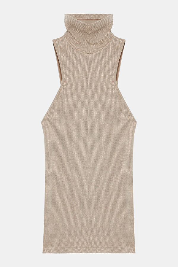 Beige Sleeveless Women's Blouse